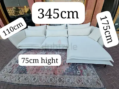 Cozy Home L Shape Sofa Beige Excellent Condition