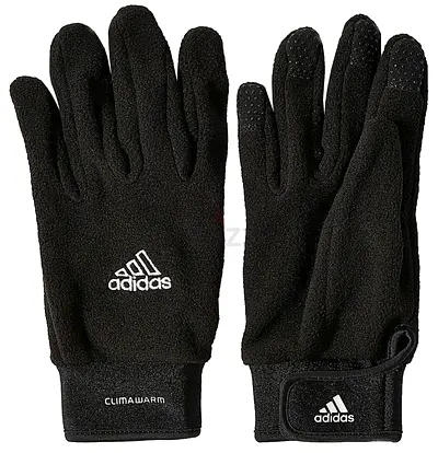 Adidas Climawarm Black Fleece Gloves with Grip - Size M