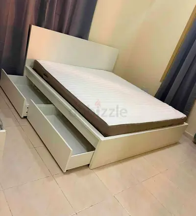 Ikea Malm bed with mattress king size