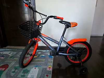 Kids Bicycle 16 – Spider-Man Design with Basket  Training Wheels