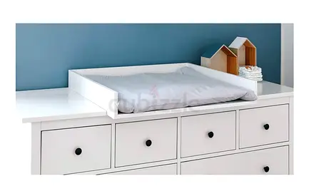 White Baby Changing Table Topper/adaptable Hemnes Unit