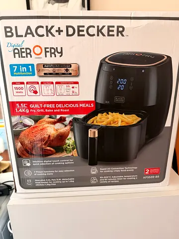 Black+Decker 3.5L Digital Air Fryer - 1500W (Boxed)