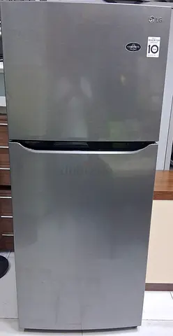 LG Top Freezer Refrigerator - Stainless Steel, Good Condition