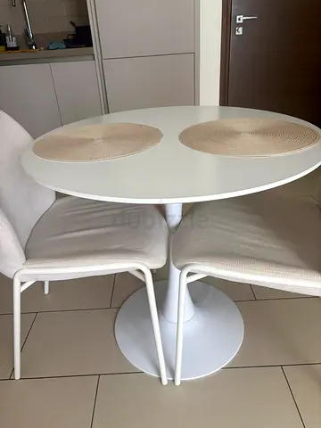 Round Dining Table + 2 Chairs Set