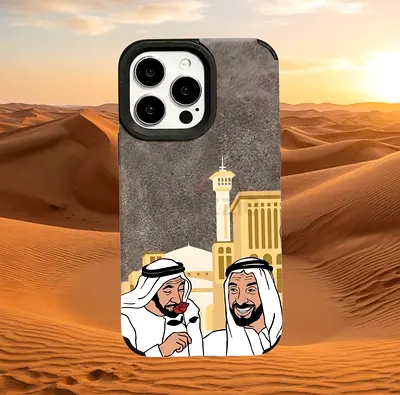 iPhone Protective Case with Sheikh Zayed Design (Fits Pro models)