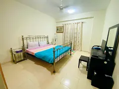 Fully furnished room available for rent for working lady/ working couples at Muhaisnah 4.