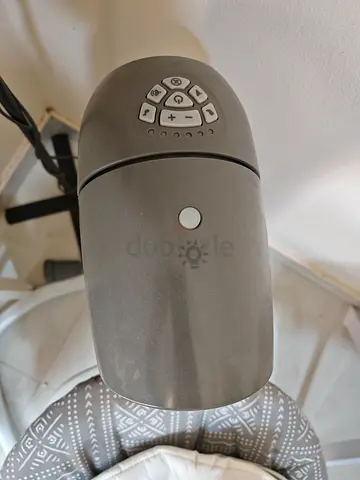 Gray baby swing with control panel - good condition