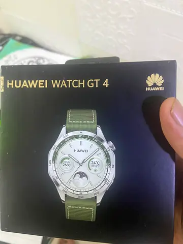 Huawei Watch GT 4 smartwatch - boxed (Green strap) - good condition