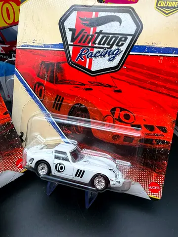 Vintage Racing Die-Cast Toy Car (White #10) Ferrari - New in Packaging