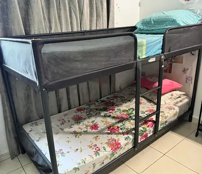 IKEA TUFFING Bunk Bed Frame Dark Grey