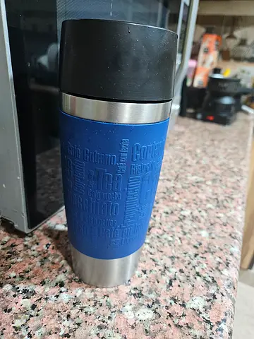 Stainless Steel Travel Thermos / Sports Flask - Blue
