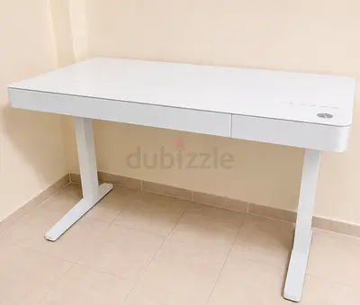 Smart Office Desk with Bluetooth Speakers  Wireless Charging