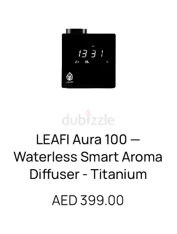 LEAFI Aura 100 Waterless Smart Aroma Diffuser (Titanium)