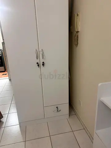 White 2-Door Wardrobe / Cupboard - Good Condition