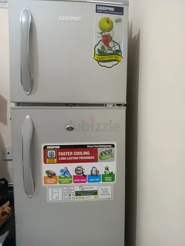 Geepas Double-Door Refrigerator - Good Working Condition