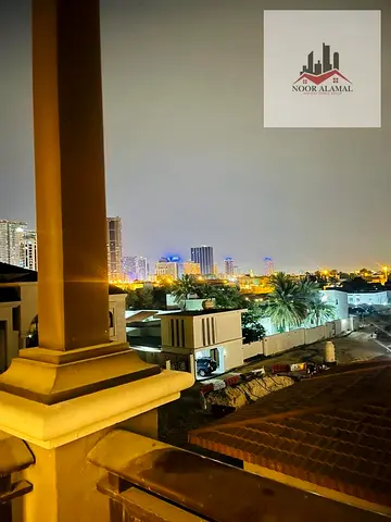 Sharjah, Al Rifaa, Al Heera Beach, a new compound offering a one-bedroom apartment with a living room, kitchen, bathroom, and balcony.