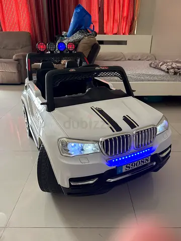 Battery-Powered Kids Ride-On Jeep | White, Good Condition