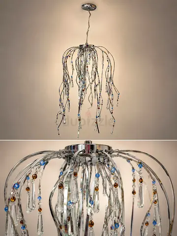 Danube Crystal Chandelier – Elegant Modern Hanging Light