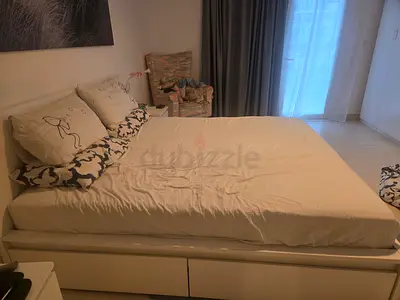 White Malm bed frame-Ikea