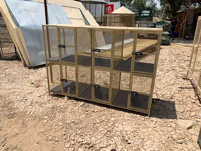 multi-compartment aviary / bird breeding cage 6 compartments)