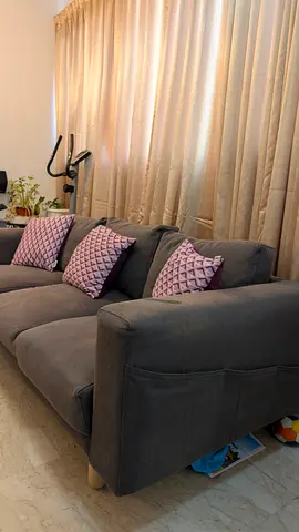 Comfortable Ikea 3-seater Fabric Sofa - Good Condition