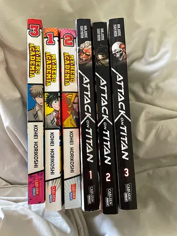 German Mangas 1-3 My hero Academia  1-3 Attack on Titan