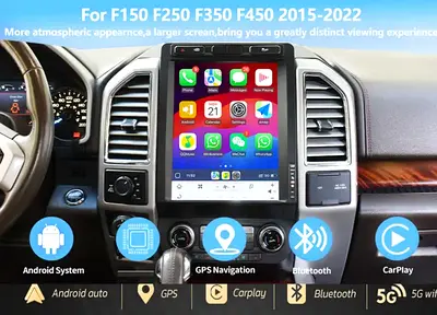 12.1 inch Android Monitor for Ford F150/ F250 2015-21 |  Tesla with CarPlay OEM AC