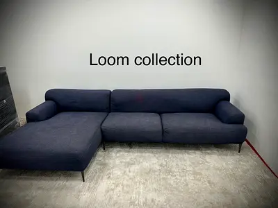 Like new condition the loom collection lshape sofa