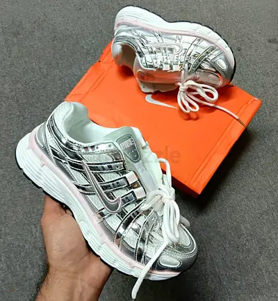 Nike P-6000 Silver Metallic Womens Trainers