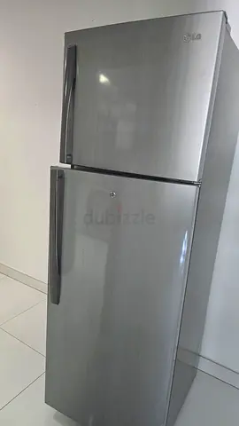 LG Stainless Steel Refrigerator - Double Door, Good Working Condition