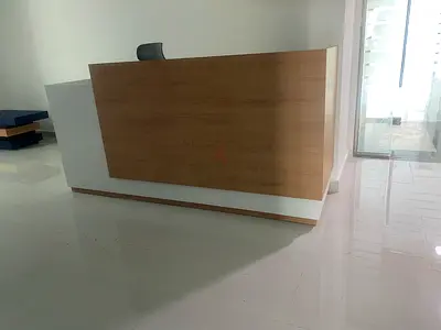 Used Wooden Reception Desk / Front Counter - Good Condition