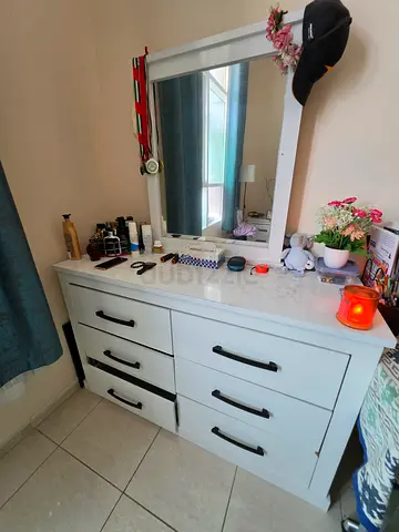 6 shelf Dressing table with mirror