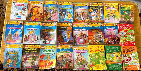 Collection of Childrens Books — Thea Stilton, Geronimo Stilton and 13-Storey Treehouse.(25 books)