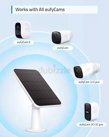 Compact Solar Panel Charger on Adjustable Stand - White