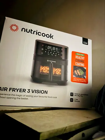 Nutricook Air Fryer 3 Vision - Healthy Ceramic Coating (Boxed)