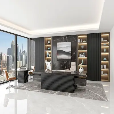 Custom L-Shaped Executive Desk / Manager / Chairman / Office Desk