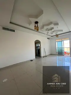 Two bedrooms, one of which is a master bedroom; large living room; spacious kitchen; two bathrooms;