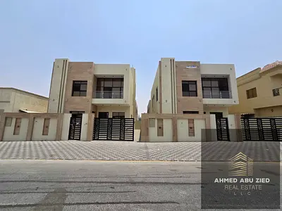 * A unique opportunity: a luxurious villa for annual rent in Al Yasmin, Ajman, 5 master BR, maid room, majlis and lounge, 8 bath, luxurious finishes .