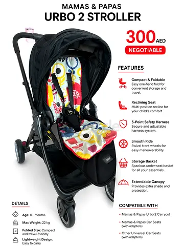 Mamas  Papas compact fold stroller ( negotiable )