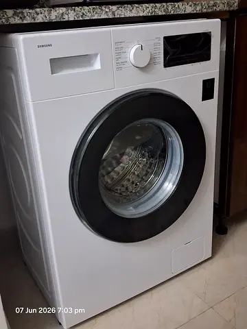 Samsung Front Load Washer 7kg with Grade A Energy Efficiency with Hygiene Steam - WW70FG3M05AWGU (UA