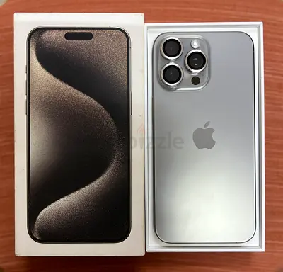 iPhone 15 Pro Max 512GB Natural Titanium - Good Condition with Box Dual Sim Capability