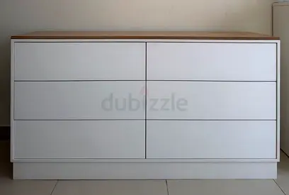 White 6-Drawer Dresser