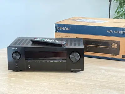 Denon AVR-X250BT 5.1 Channel AV Receiver with Remote