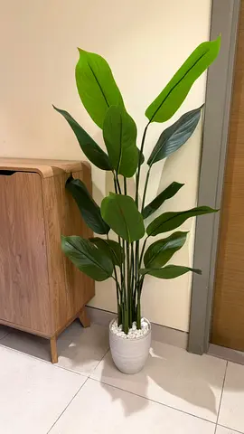 Tall Artificial Green Indoor Plant in White Pot (Decor)