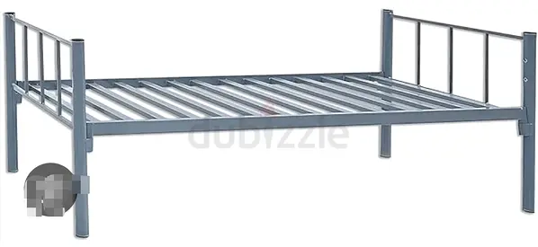 Sturdy Metal Bed Frame with Head  Foot Rails - Good Condition including its foam.
