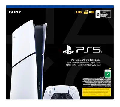 PlayStation 5 Digital Console - 1 TB with 2 Controllers - UAE Version