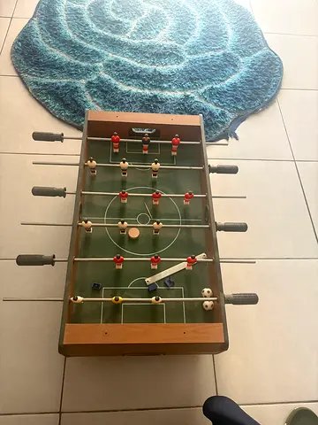 Compact Wooden Tabletop Foosball / Table Soccer Game