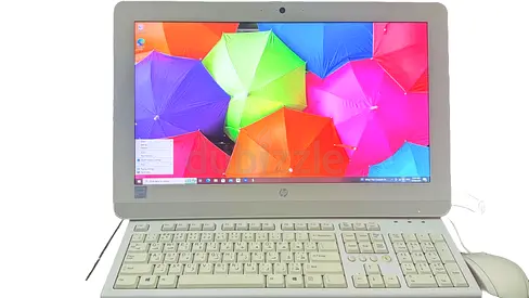 HP All-in-One Desktop PC with Keyboard  Mouse - White