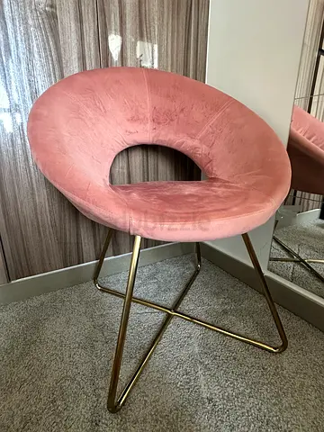 Pink Upholstered Chair