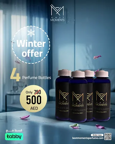 Best Moments Premium Essential Oil Fragrance Set of 4 bottles 500Ml each